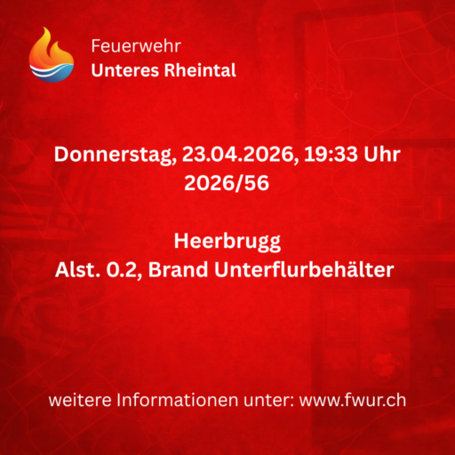 Heerbrugg, Brand Unterflurbehälter